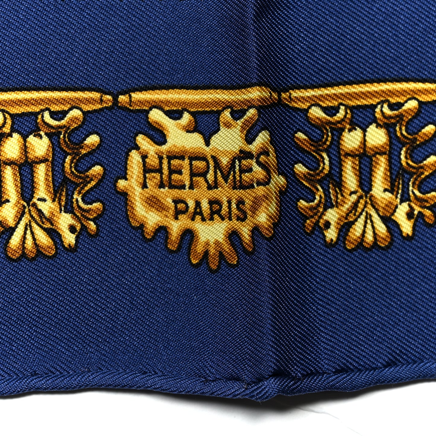 Silk Mousseline Les Cavaliers D'Or Pocket Scarf 45