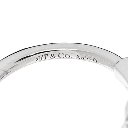 Tiffany 18K White Gold T Wire Ring 50 5.5 4 of 4