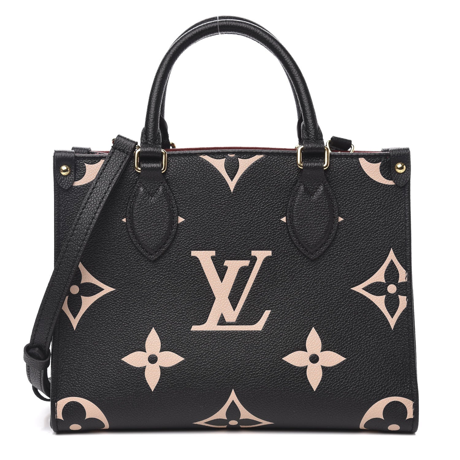 Louis Vuitton Empreinte Monogram Giant Onthego PM Black Beige 1 of 10