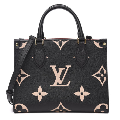 Louis Vuitton Empreinte Monogram Giant Onthego PM Black Beige 1 of 10