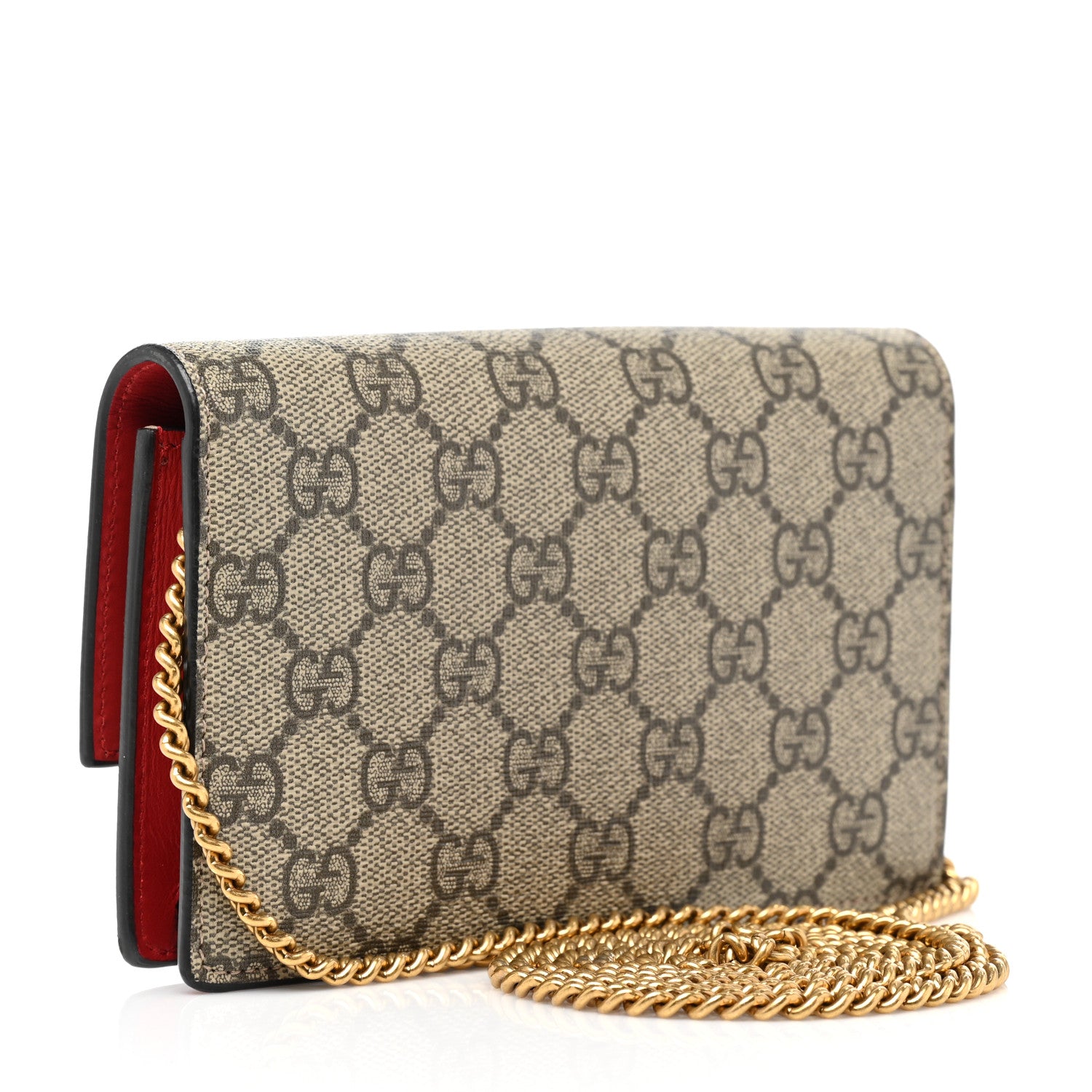 Gucci GG Supreme Monogram Mini Cherry Chain Bag 2 of 8