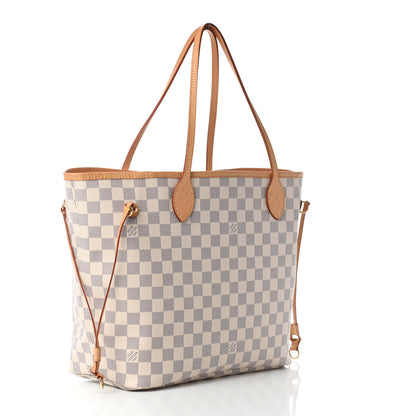 Louis Vuitton Damier Azur Neo Neverfull MM Rose Ballerine 5 of 16
