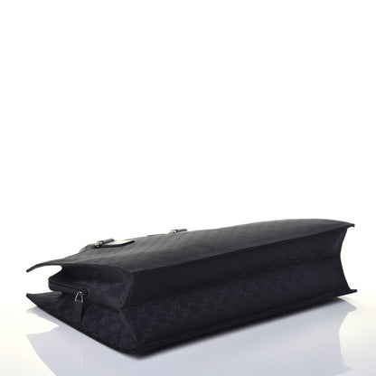 Gucci Nylon Monogram Executive Bag Black 3 of 9