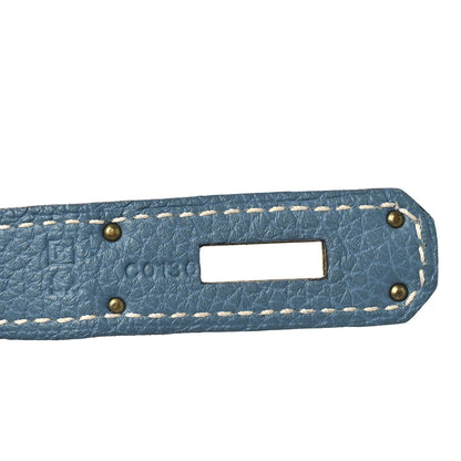 Hermes Togo BIRKIN 35 Blue Jean 7 of 13