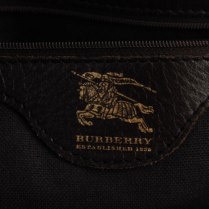 Burberry Haymarket Check Medium Tote Chocolate 5 of 8