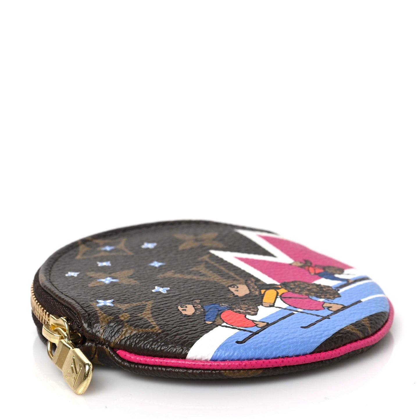 Monogram 2018 Christmas Animation Round Coin Purse