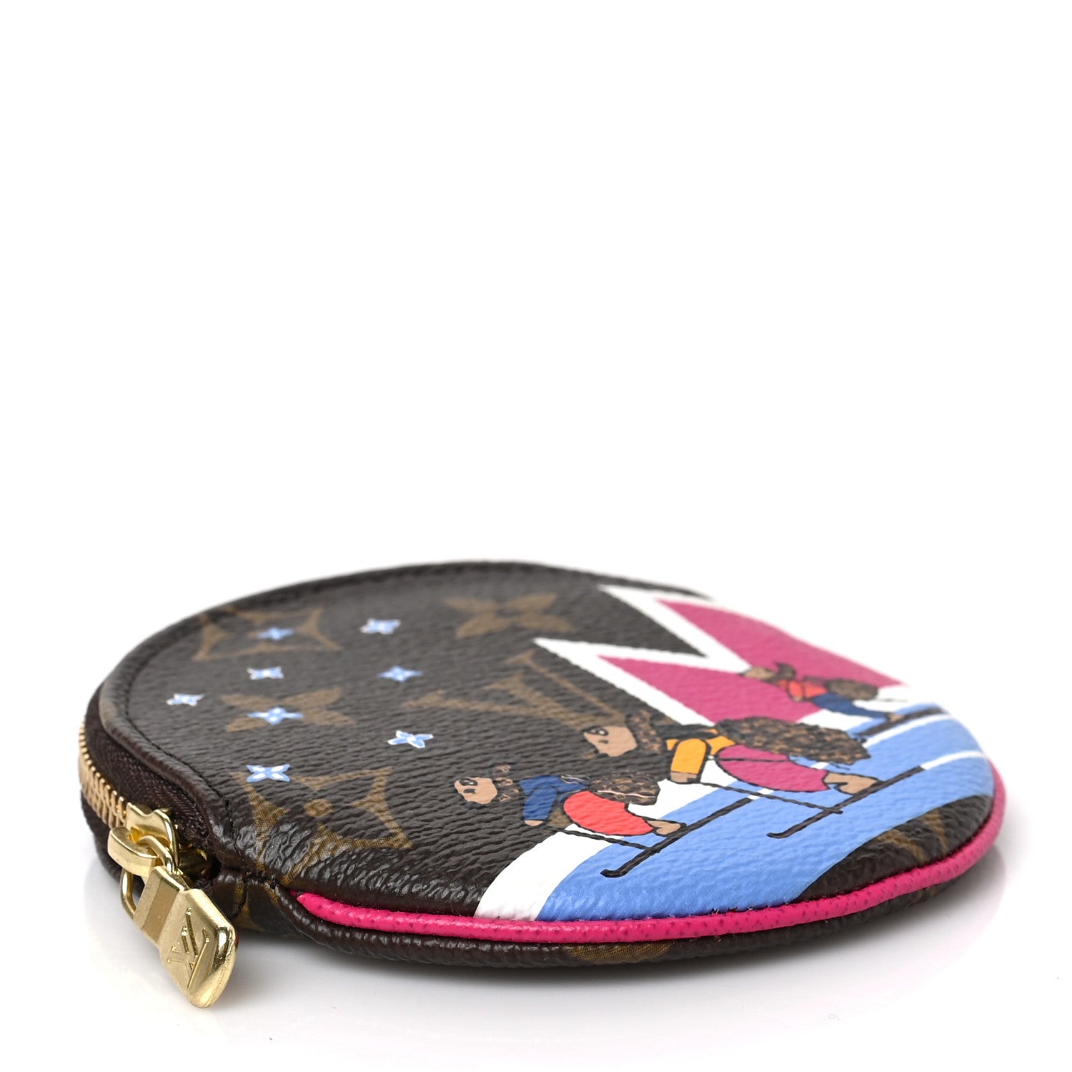 Louis Vuitton Monogram 2018 Christmas Animation Round Coin Purse 4 of 6