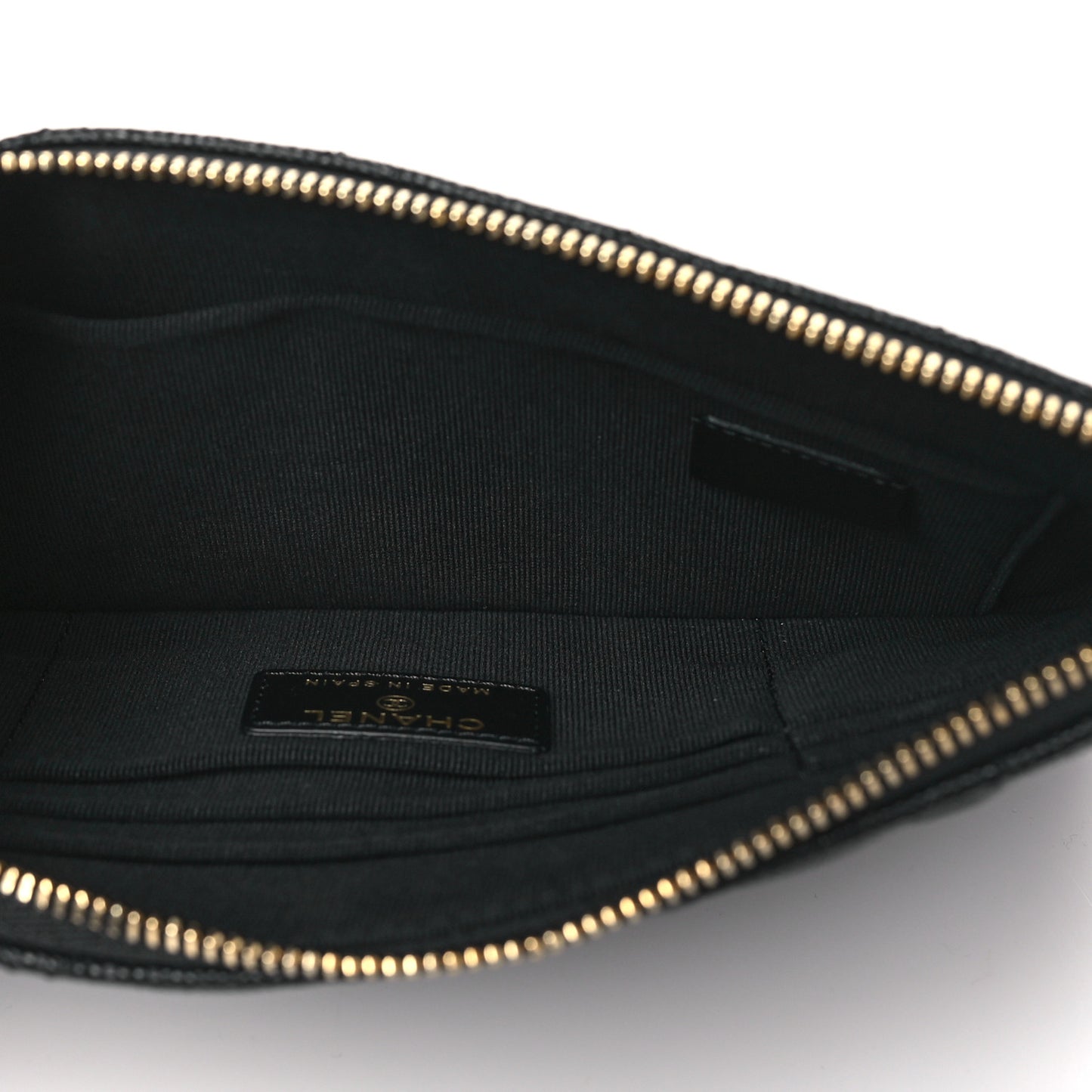 Caviar Quilted Coco Candy Small Cosmetic Case Black