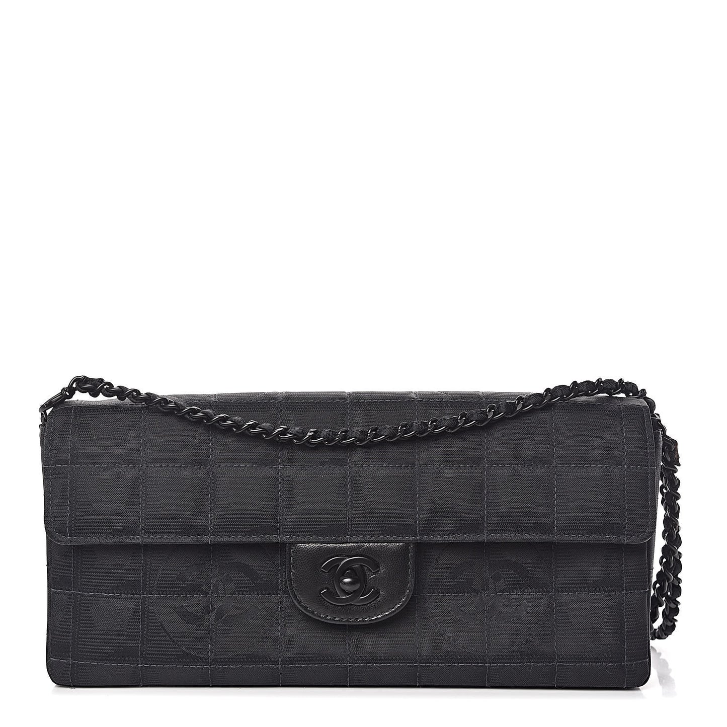 Nylon Travel East West Flap Black