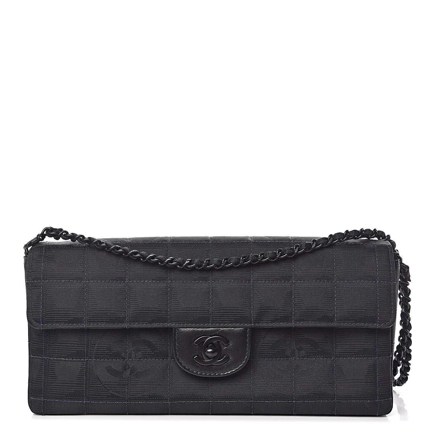 Chanel Nylon Travel East West Flap Black 1 of 13