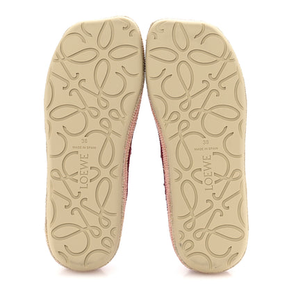 Loewe Suede Raffia Rio Slipper 38 Fuchsia 6 of 10