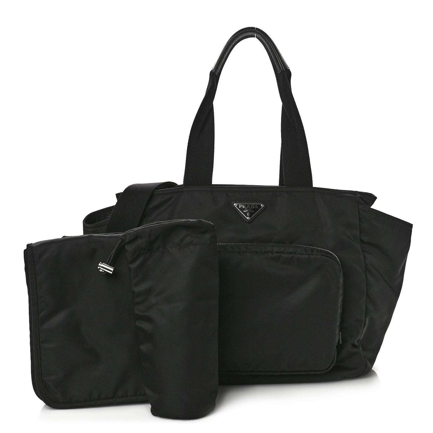 Nylon Vela Baby Bag Black