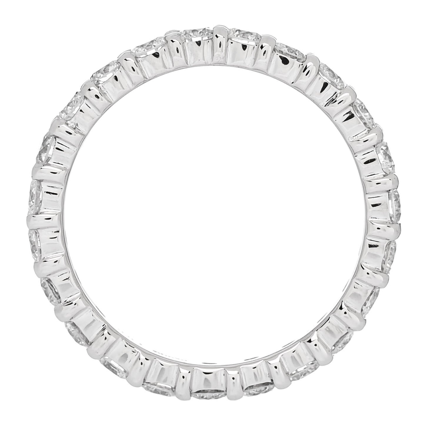 Platinum Diamond 1.00ct Full Eternity Band Ring 47 4.25