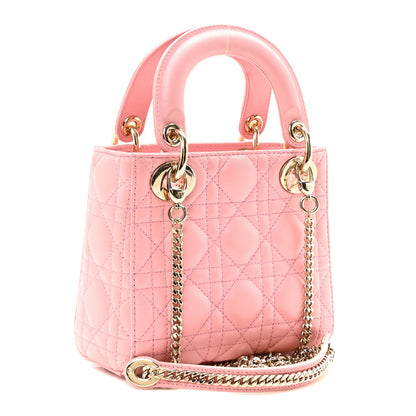 Christian Dior Lambskin Cannage Mini Lady Dior Melacoton 3 of 9