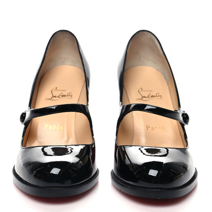 Christian Louboutin Patent Top Street 85 Mary Jane Pumps 39 Black 2 of 8