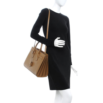 Saint Laurent Calfskin Small Sac De Jour Taupe 2 of 9