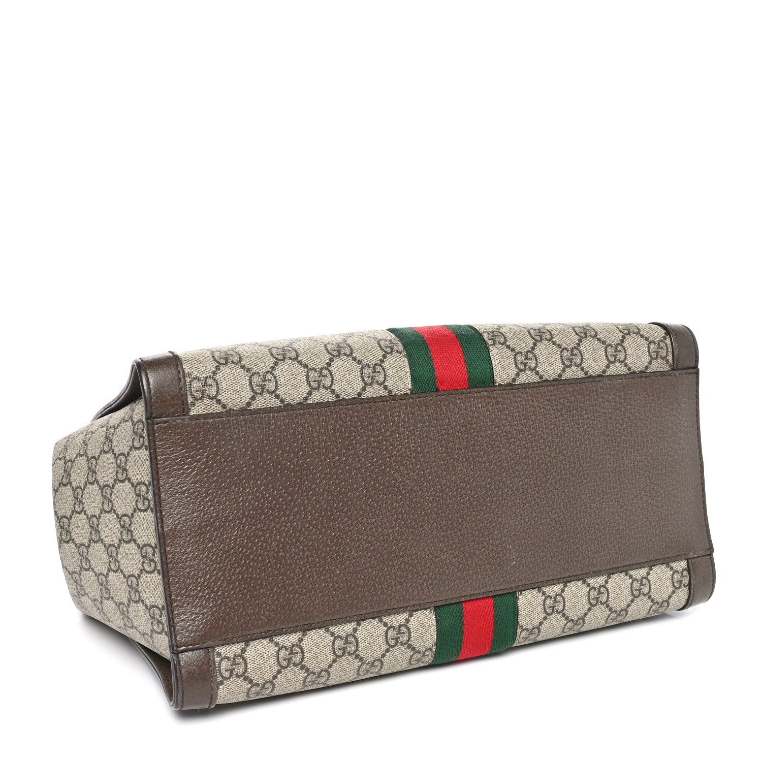 Gucci GG Supreme Monogram Web Medium Ophidia Tote Bag Brown 4 of 10