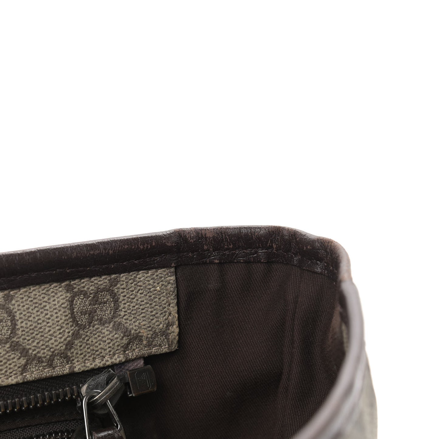GG Supreme Monogram Small Joy Tote Dark Brown