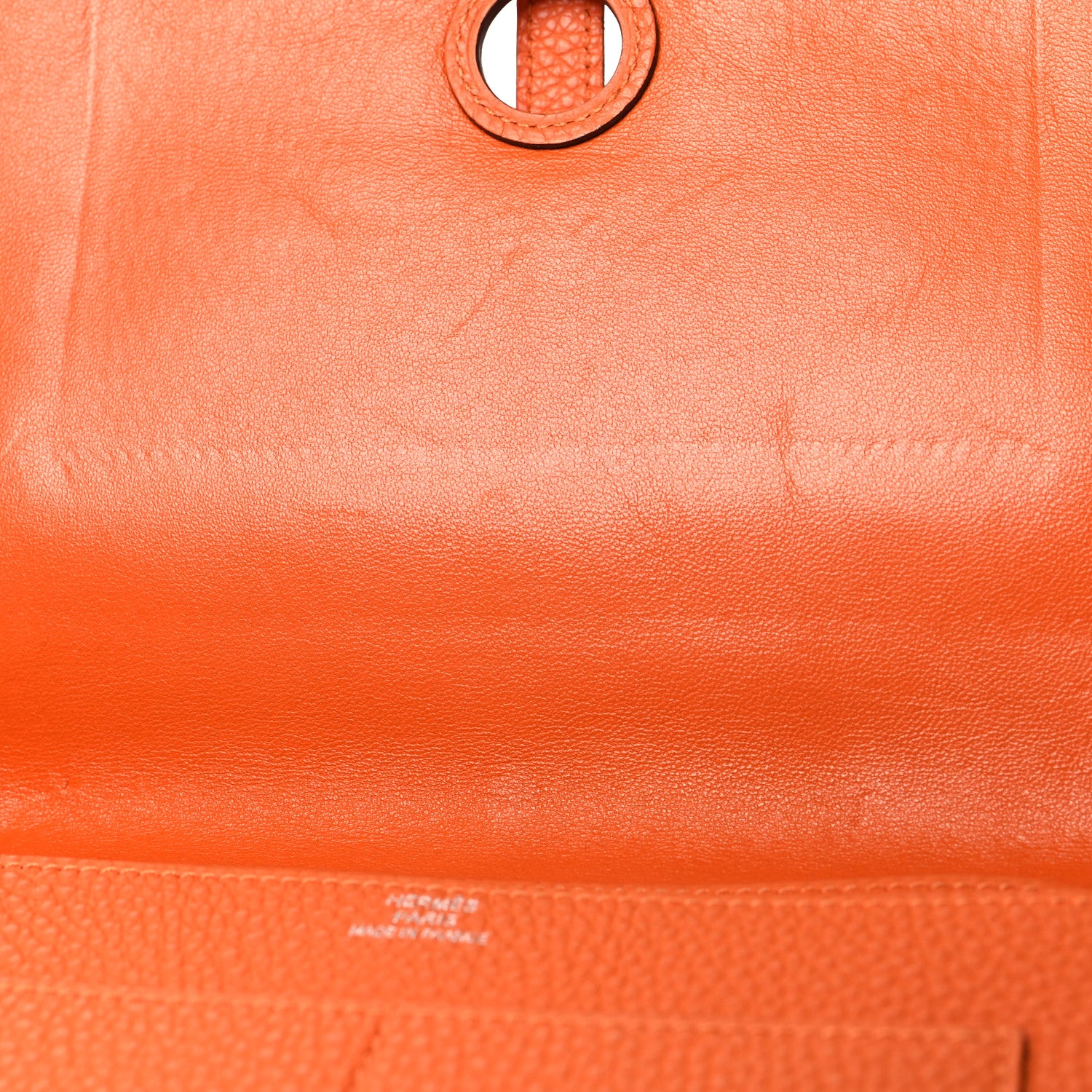 Hermes Togo Dogon Duo Wallet Orange 15 of 16