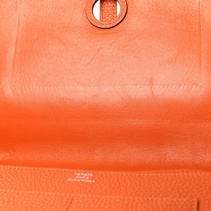 Hermes Togo Dogon Duo Wallet Orange 15 of 16
