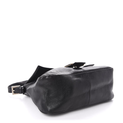 Fendi Calfskin Big Forever Mama Baguette Black 4 of 11
