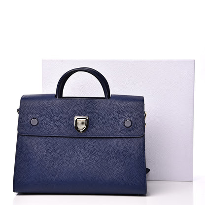 Christian Dior Bullcalf Large Diorever Flap Navy 13 of 13