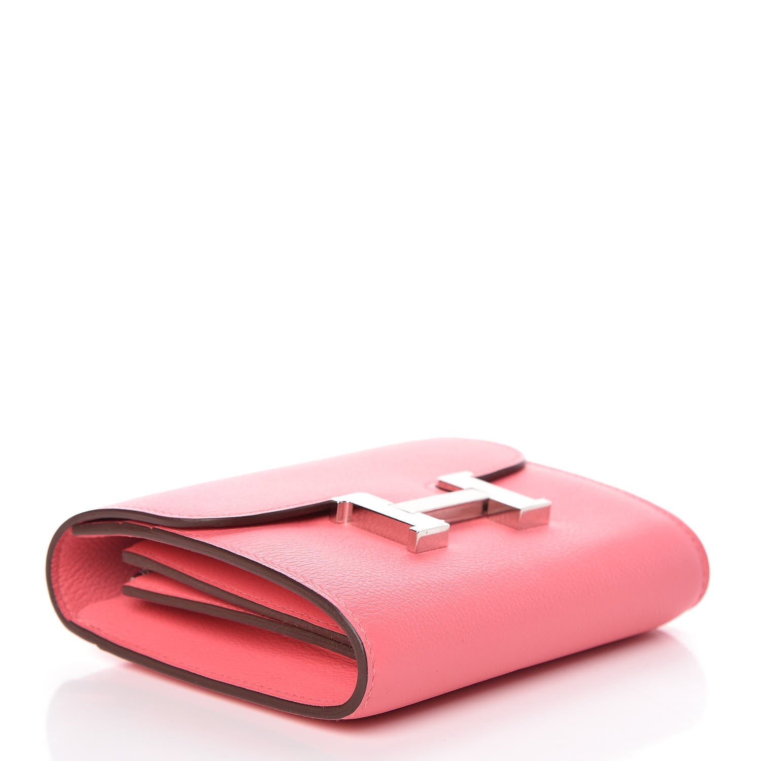 Hermes Evercolor Constance Short Wallet Rose Azalee 4 of 8