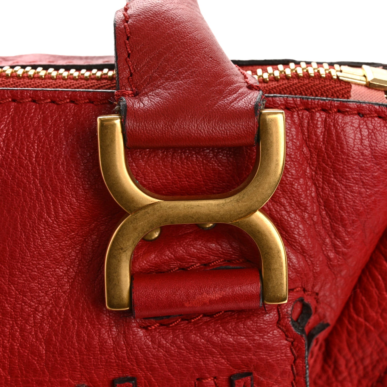 Chloe Calfskin Medium Marcie Satchel Ruby 11 of 14