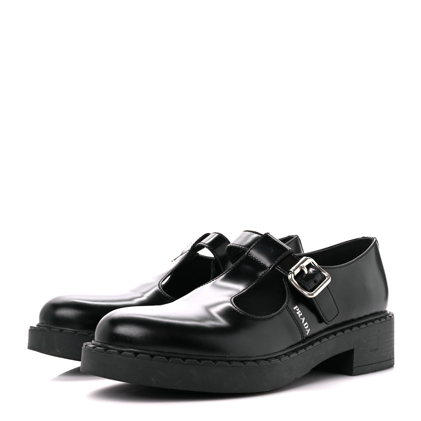 Spazzolato Mary Jane T Strap 40mm Loafers 40 Black