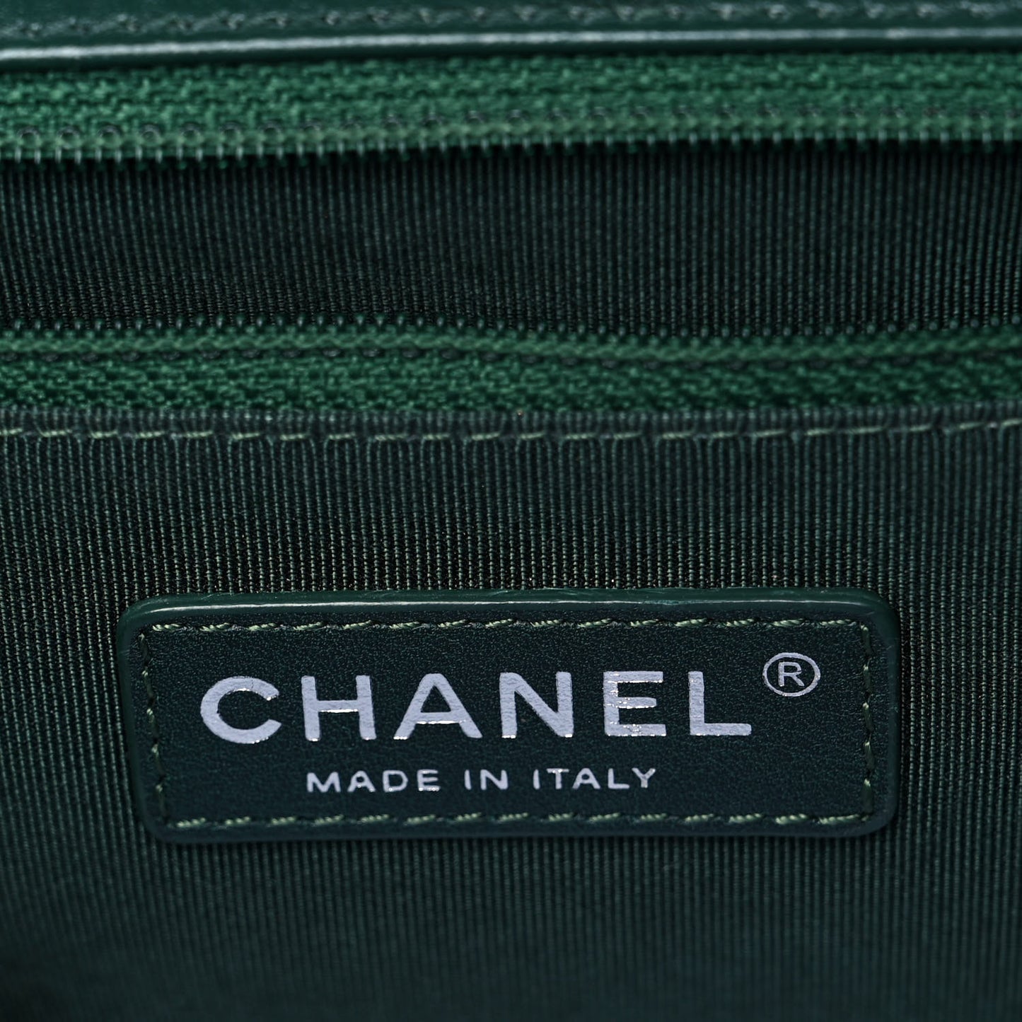 Lambskin Quilted New Medium Boy Flap Green