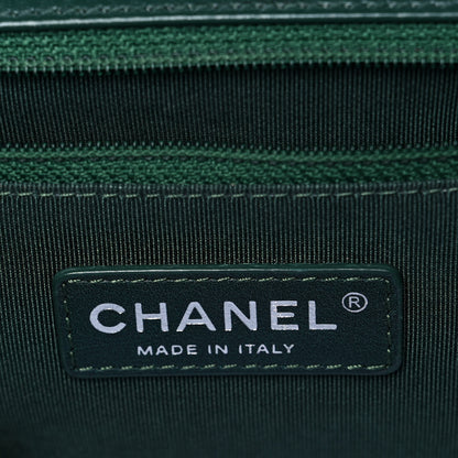 Chanel Lambskin Quilted New Medium Boy Flap Green 5 of 8