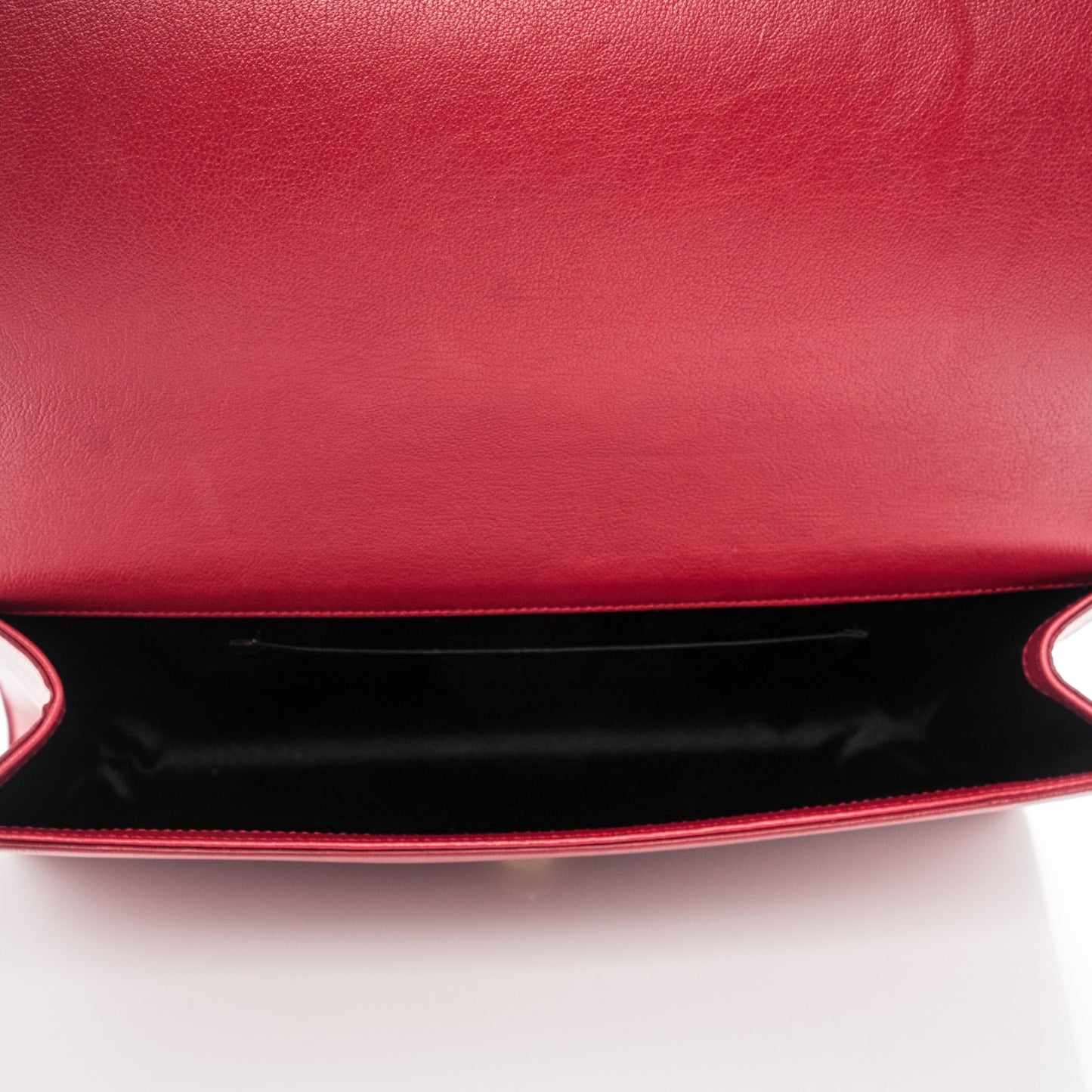 Calfskin Monogram Large Belle De Jour Clutch Red