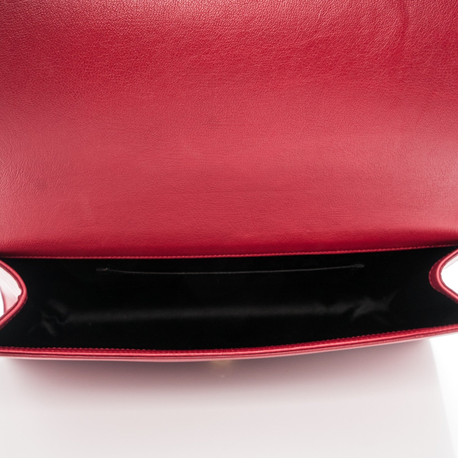 Saint Laurent Calfskin Monogram Large Belle De Jour Clutch Red 5 of 7