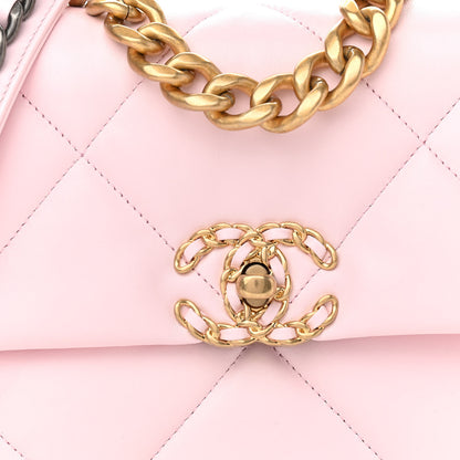 Chanel Lambskin Quilted Medium Chanel 19 Flap Light Pink 8 of 11