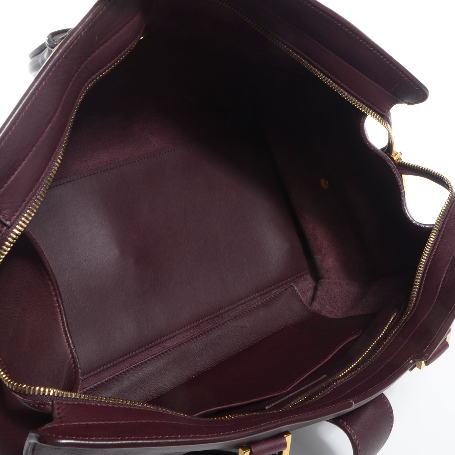 Saint Laurent Smooth Calfskin Medium Classic Y Cabas Bordeaux 9 of 36