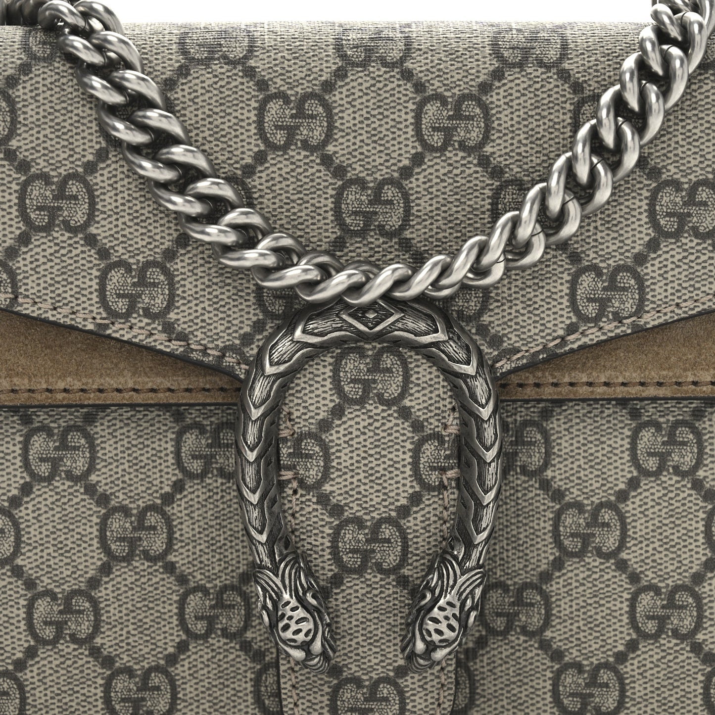 GG Supreme Monogram Mini Dionysus Shoulder Bag Taupe