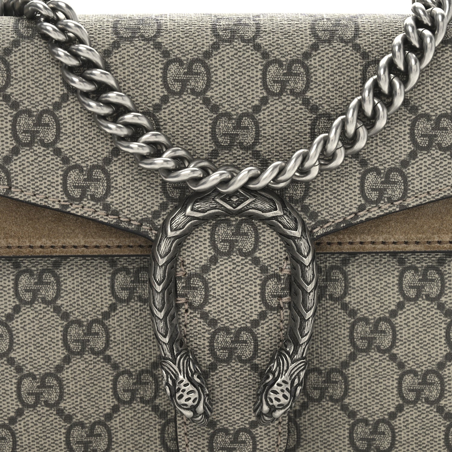 Gucci GG Supreme Monogram Mini Dionysus Shoulder Bag Taupe 8 of 11