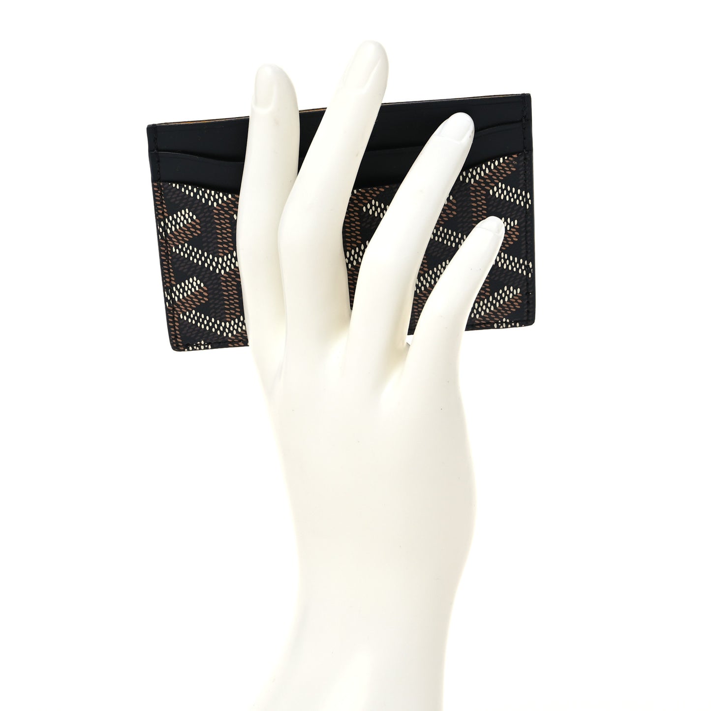 Goyardine Saint Sulpice Card Holder Black