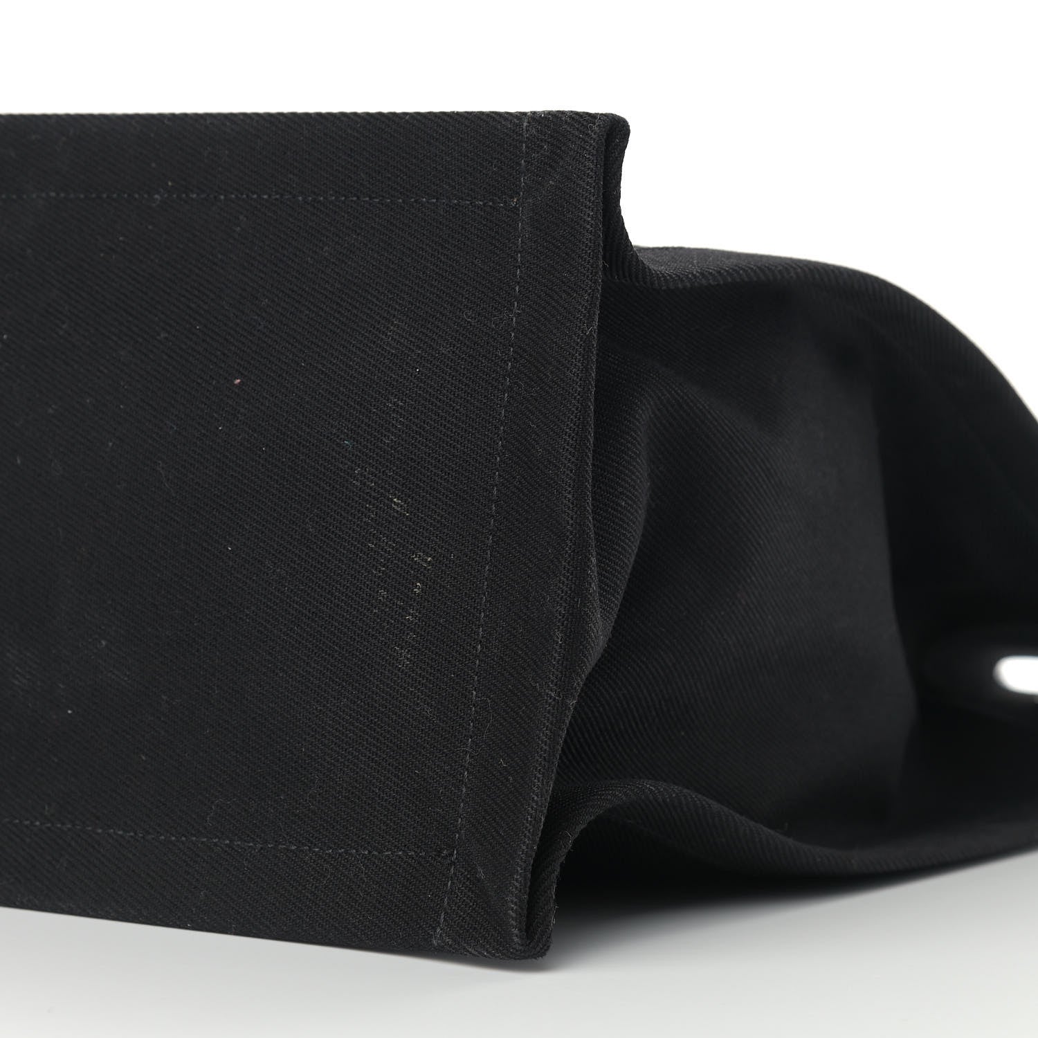 Saint Laurent Linen Calfskin Rive Gauche North South Tote Black 8 of 8