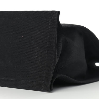 Saint Laurent Linen Calfskin Rive Gauche North South Tote Black 8 of 8