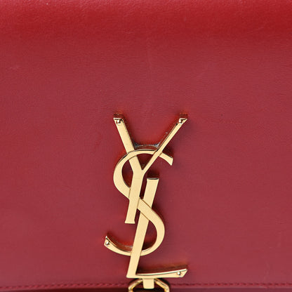 Saint Laurent Smooth Calfskin Medium Classic Monogram Kate Tassel Satchel Lipstick Red 20 of 23