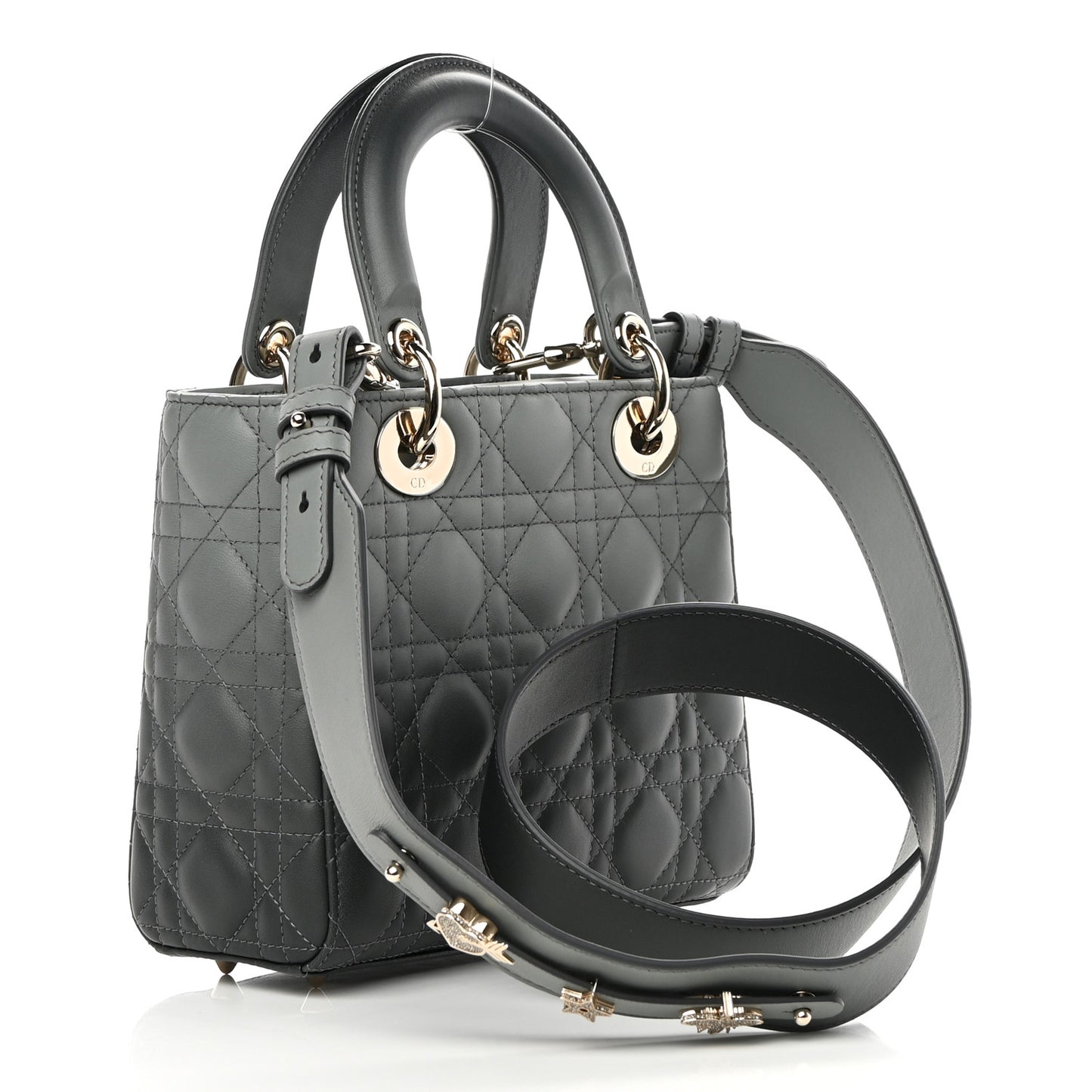 Lambskin Cannage Gradient Small My ABCDior Lady Dior Grey