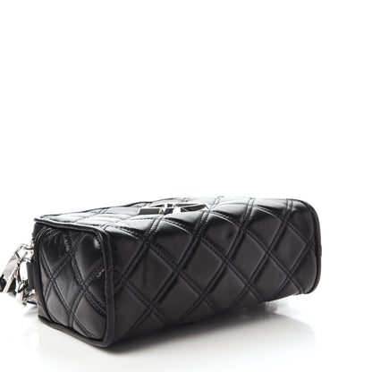 Marc Jacobs Natural Grain Calfskin Quilted The Softshot 21 Bag Black 4 of 9