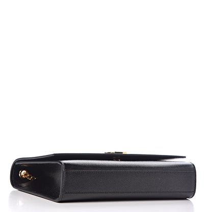 Saint Laurent Grain De Poudre Medium Classic Monogram Kate Satchel Black 4 of 9