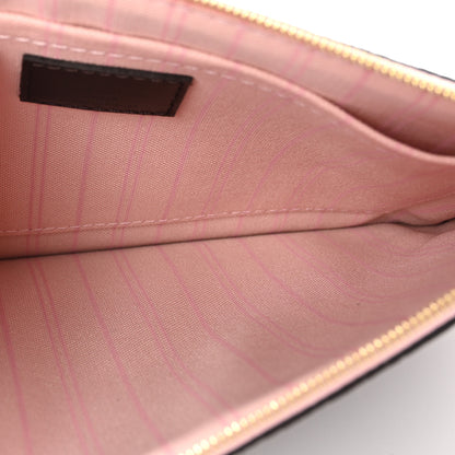 Louis Vuitton Damier Ebene Neverfull MM GM Pochette Rose Ballerine 5 of 6