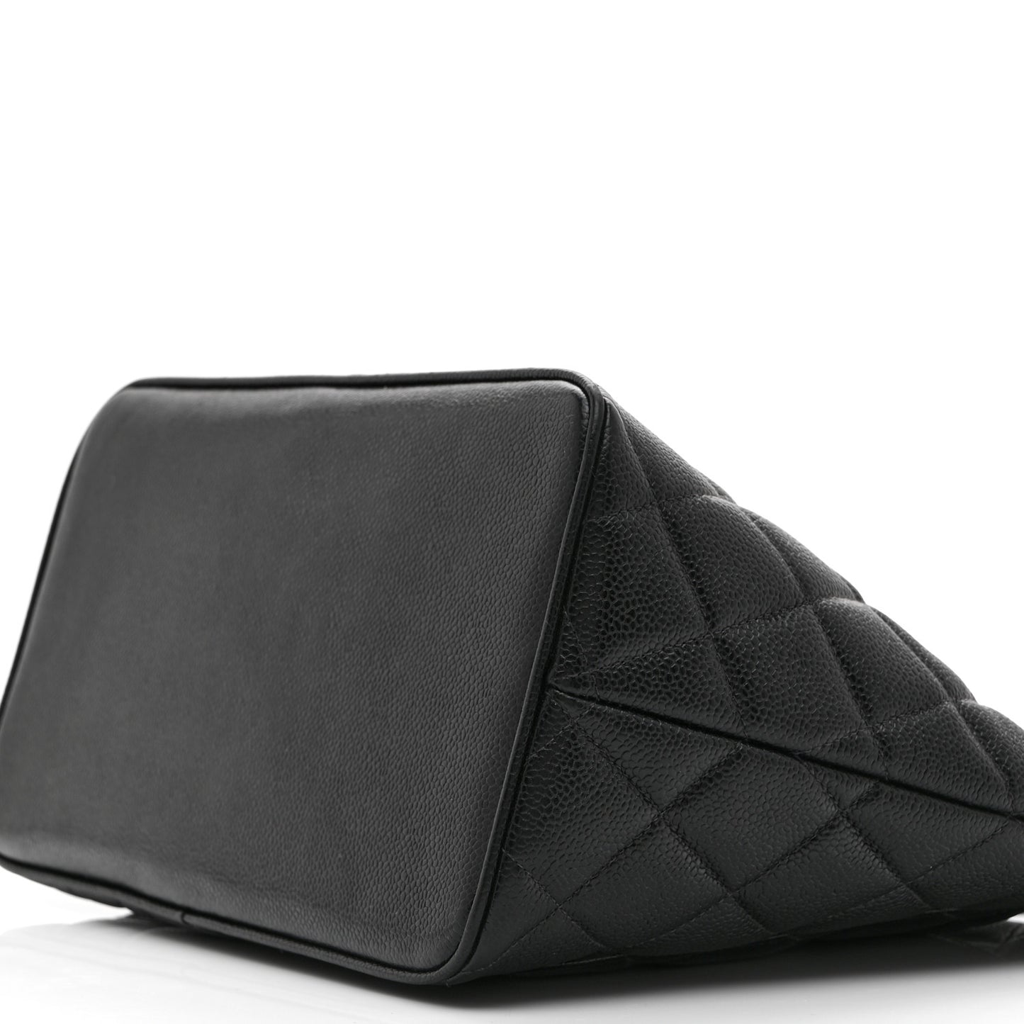 Caviar Quilted Medallion Tote Black
