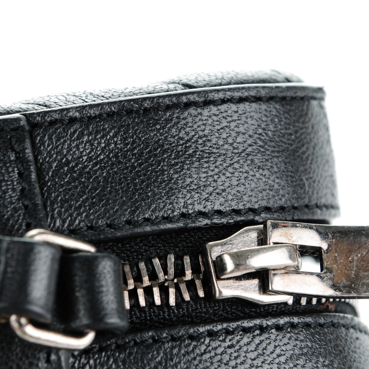 Saint Laurent Sheepskin Chevron Small Camera Bag Black 9 of 9