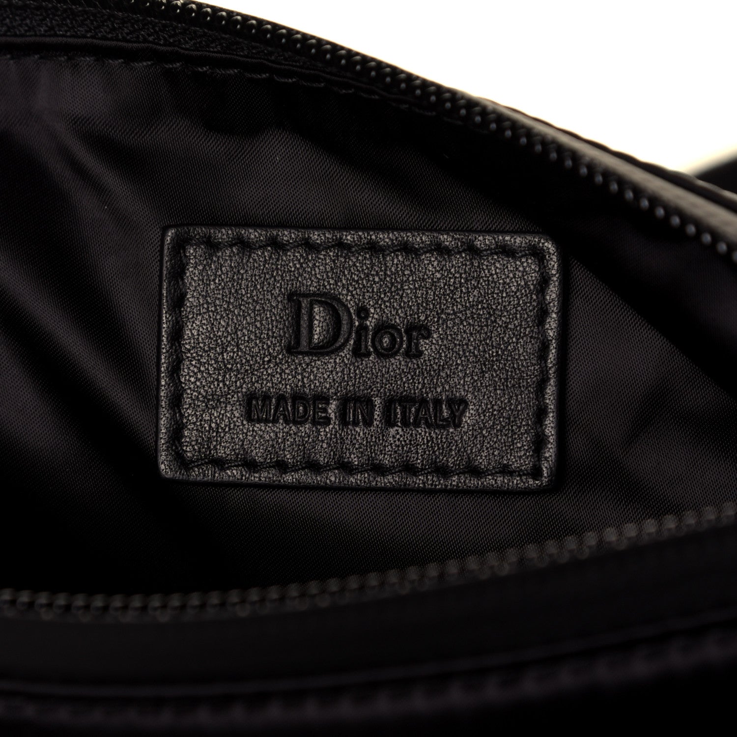 Christian Dior Nylon Saddle Belt Bag Black 8 of 11