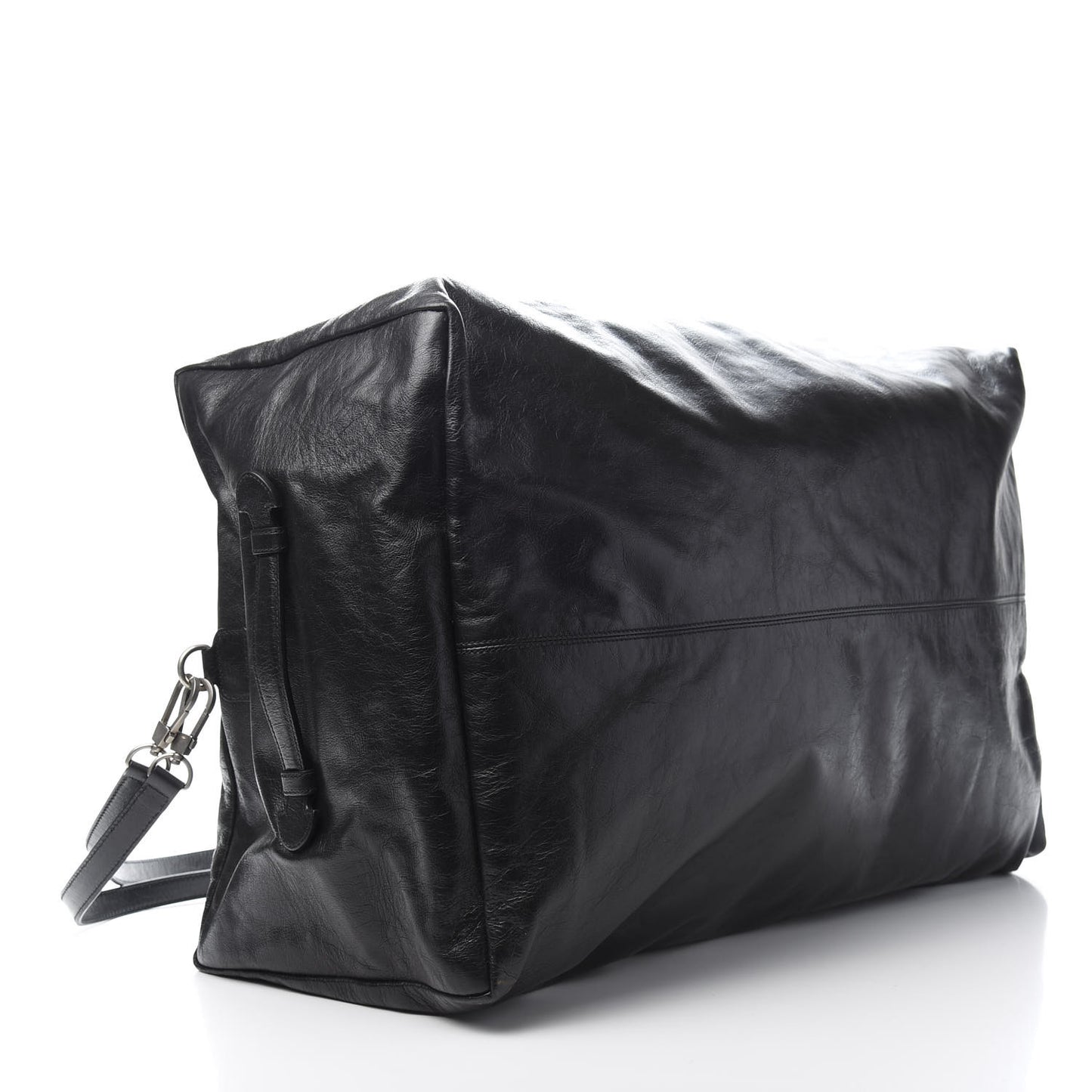 Soft Calfskin Large GG Top Handle Duffle Black