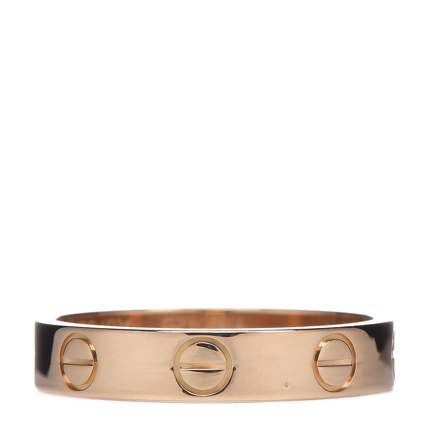18K Yellow Gold 3.5mm LOVE Wedding Band Ring 50 5.25